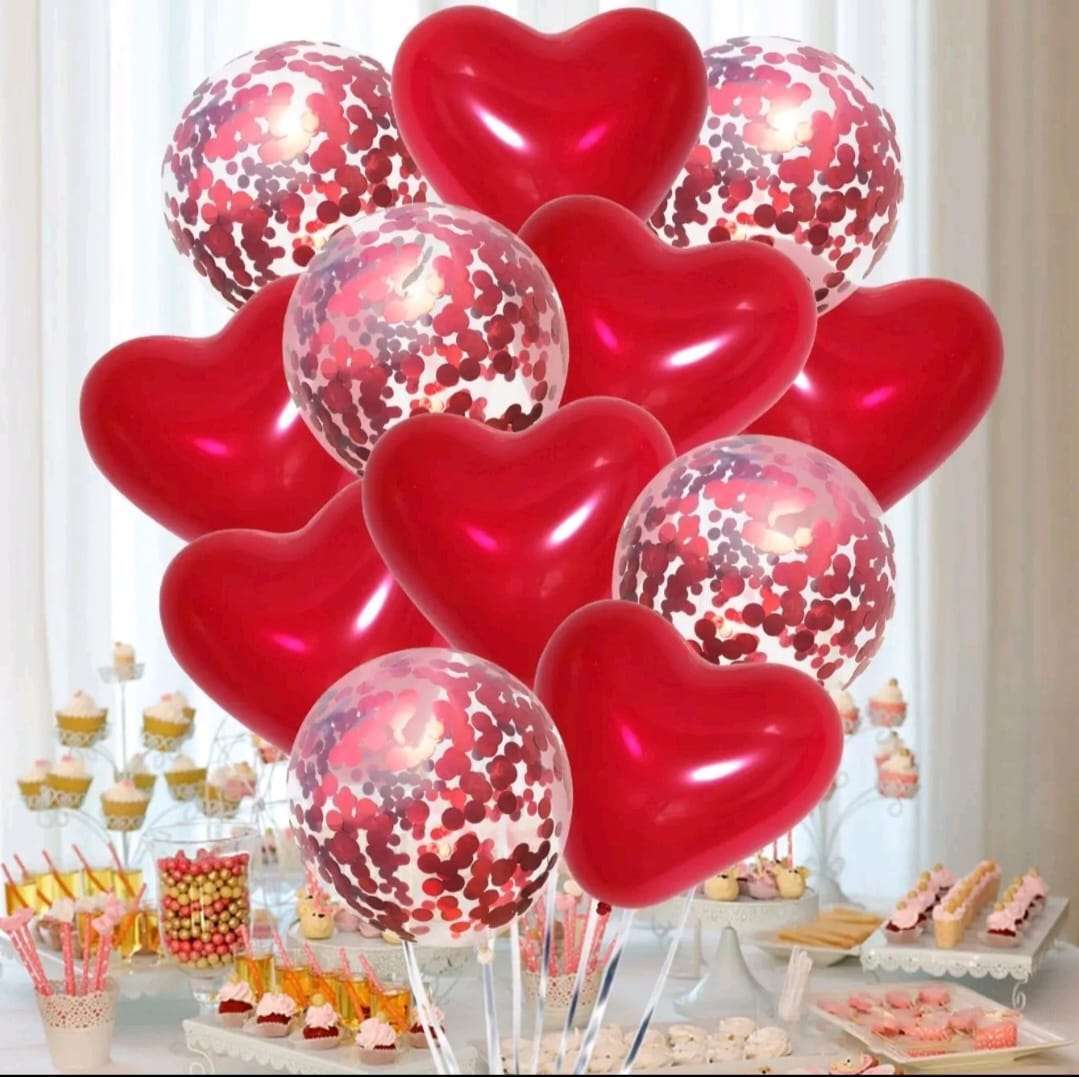 بالون 12 بوصه لعيد ميلاد عشر قطع